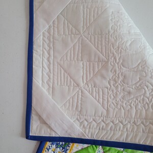 Quilted Spring Gnome Wall Hanging: Embroidered Patchwork Decor image 4