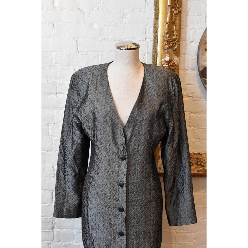 1980s/1990's Todd Oldham Silver Metallic Dress image 5