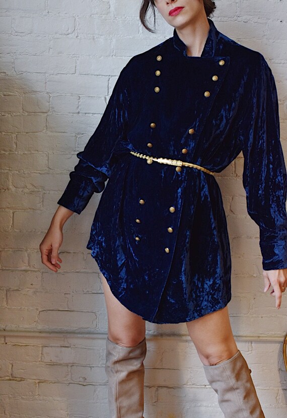 Vintage 1990's Ralph Lauren Country Blue Crushed V