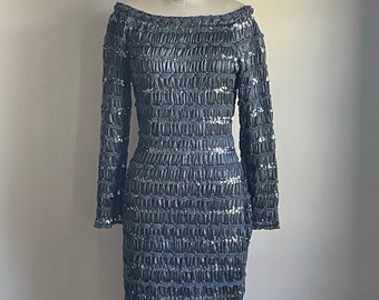 1990’s | Vintage Novespazio | Metallic Ribbon Dress