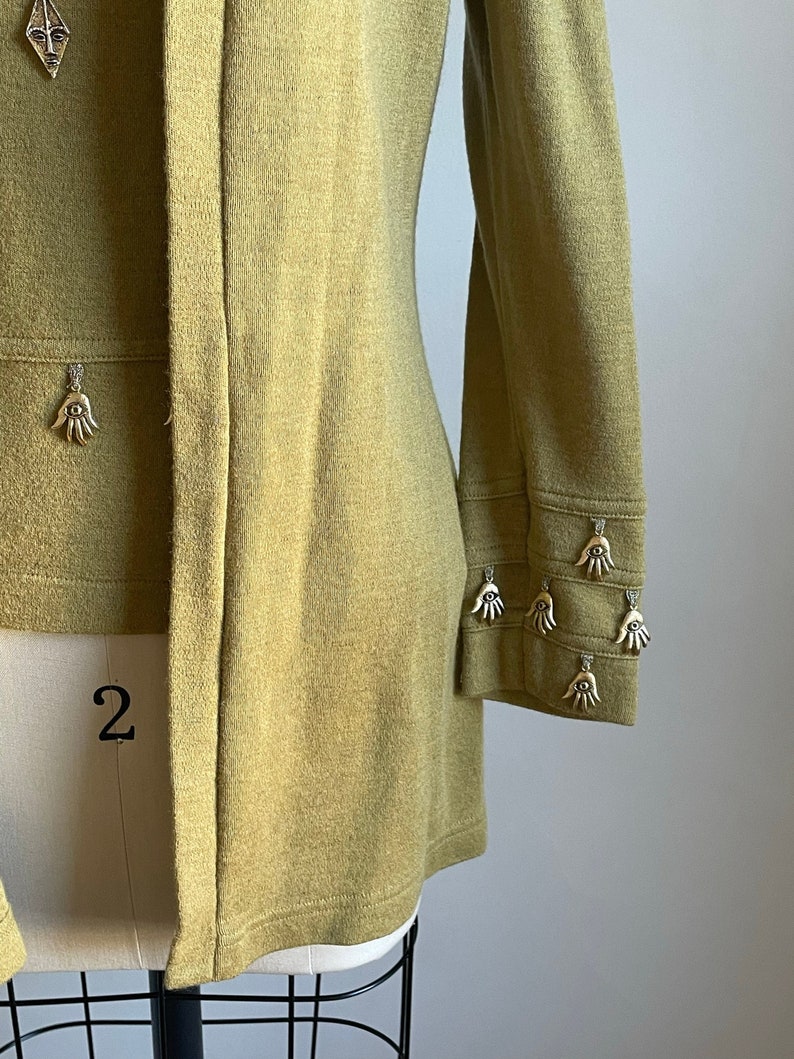 Vintage Tom and Linda Platt Sweater Set with Gold Charms image 2