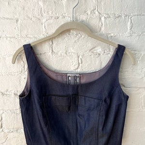 1990s GR816 Gilles Rosier Denim Crop Top image 4