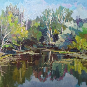 Ukrainian art Ukraine oil painting Original oil painting on canvas Solidarity with Ukraine