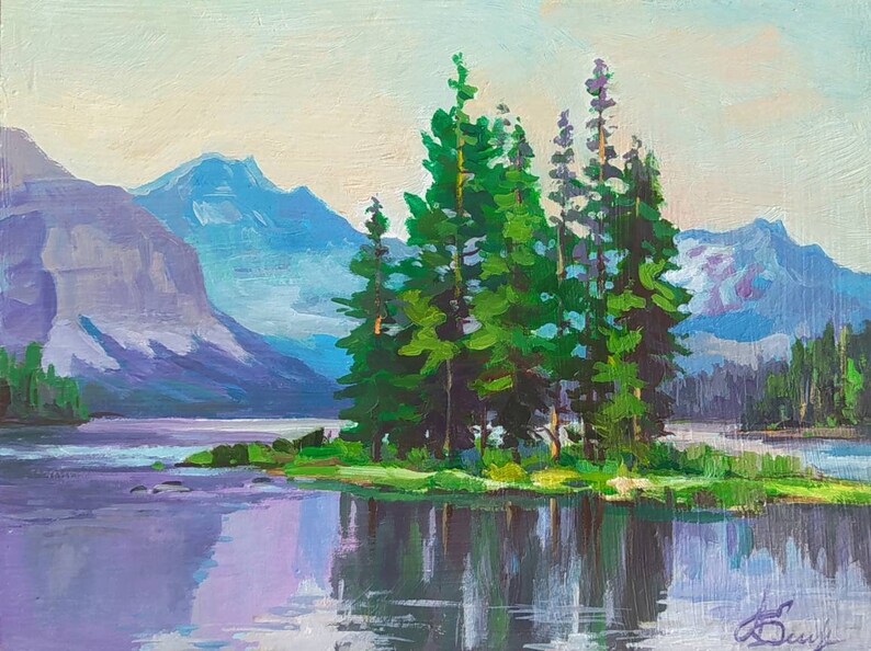 Canada Oil Painting Original Oil Painting Original Oil Etsy