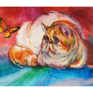Ritratto commemorativo dell'animale domestico. Disegno fatto a mano. Ritratto di un gatto dalla tua foto. Ritratto di animale domestico da foto. Regalo dipinto a mano per la mamma