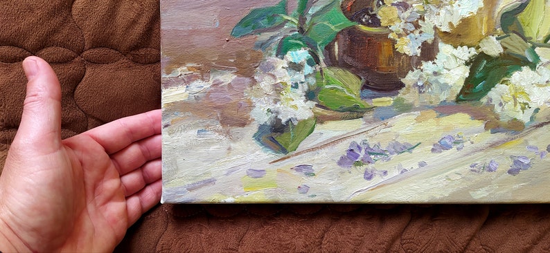 Original Lilac Still Life Lilacs Art Oil Painting on Canvas (20x16) - Etsy