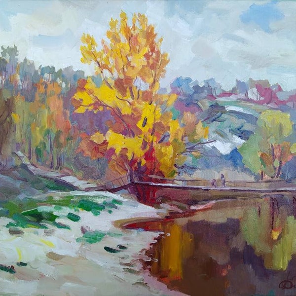 Ukraine art Ukraine artist Ukraine oil painting on canvas Ukraine landscape Oil art Original oil painting Digital Ukraine painting Art