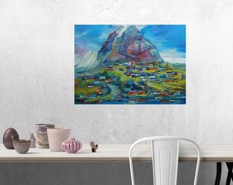 Giclée prints landscape.  LOFOTEN ISLANDS. art print. Fine art print. 8*10 inch