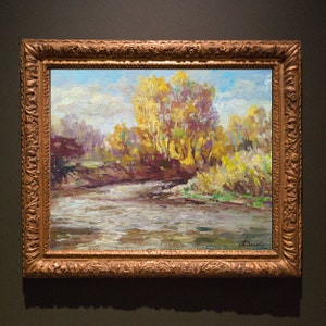 Huile de paysage ukrainienne. Peinture à l&#39;huile ukrainienne originale. Toile de peinture à l&#39;huile de paysage. Peinture à l&#39;huile originale sur toile. Paysage à l&#39;huile.