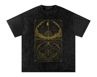 As Above, So Below Vintage Washed Oversized T-Shirt