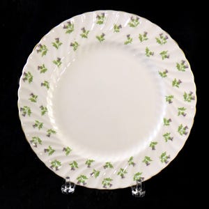 Aynsley England Bone China “Thistle” Dinner Plate