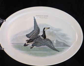 Portmeirion Birds of Britain Barnacle Goose (Branta Leusopsis) No 4 Oval Platter