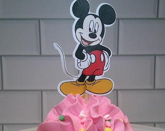 Mickey Mouse Birthday Cupcake Toppers, Party Theme