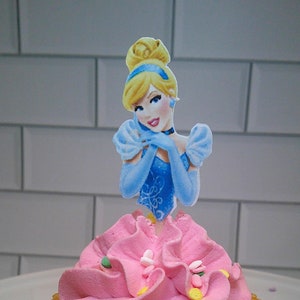 Princess birthday cupcake toppers , Cinderella cupcake pick, Birthday cupcake picks, Princess Birthday cupcake toppers birthday party themed