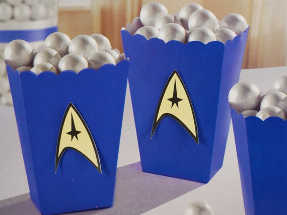 Star Trek Popcorn Boxestreat Box Treat Boxesfavor Box For Etsy