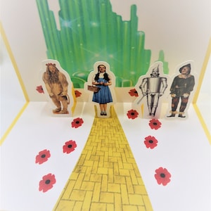 The Wizard of Oz, The Wizard of Oz birthday card,  Dorothy birthday card, The Wizard of Oz birthday, Pop up card