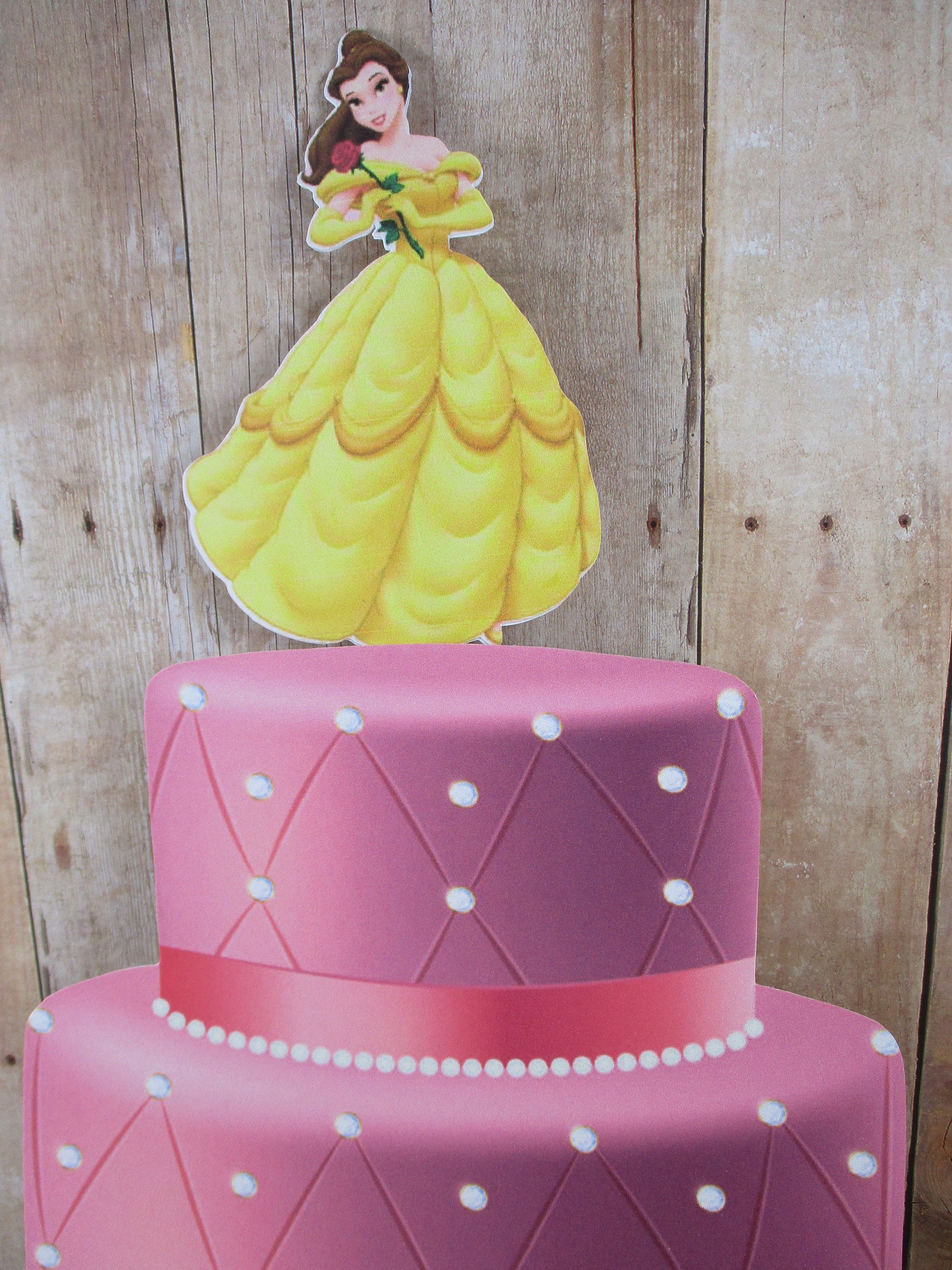 Princess Belle cake topper Beauty and the Beast cake topper | Etsy