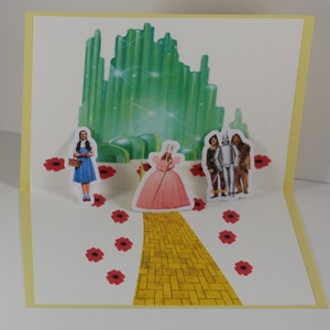 The Wizard of Oz, The Wizard of Oz birthday card,  Dorothy birthday card, The Wizard of Oz birthday, Pop up card