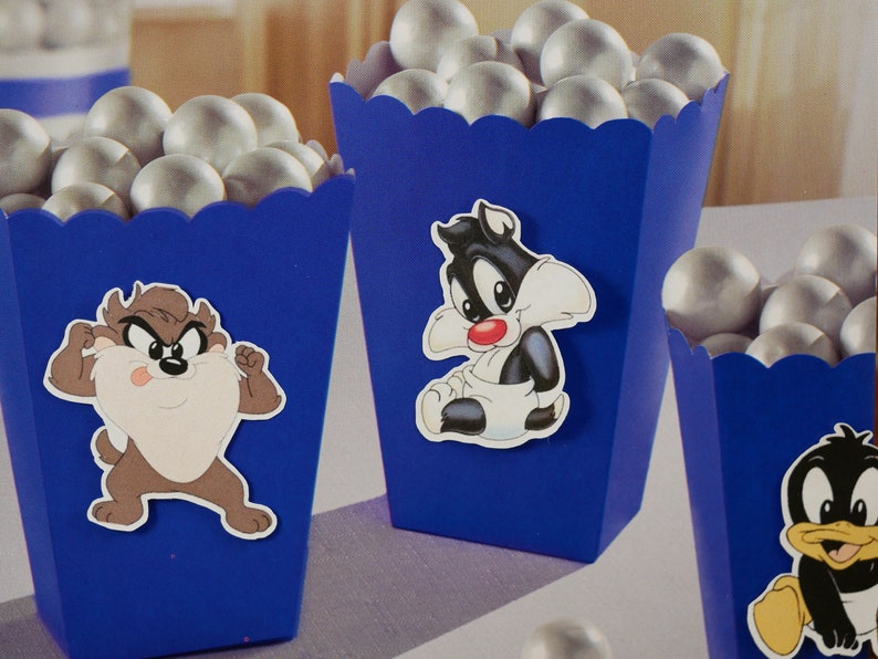 candy box lola Baby Looney Tunes Favor Box for Candy Popcorn Boxes treat box Sweets,Treats,birthday party party supplies Treat Boxes