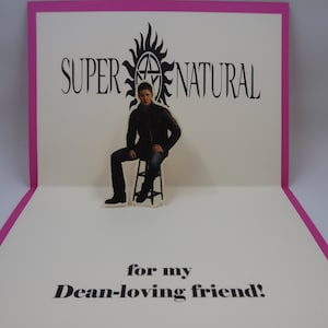 Supernatural Birthday Card, Dean Birthday Card