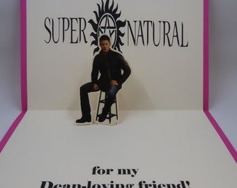 Supernatural Birthday Card, Dean Birthday Card