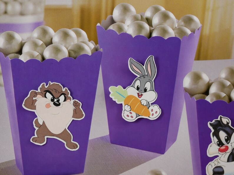 candy box lola Baby Looney Tunes Favor Box for Candy Popcorn Boxes treat box Sweets,Treats,birthday party party supplies Treat Boxes
