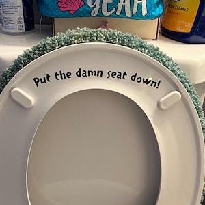 Funny Toilet Decal for boys/men