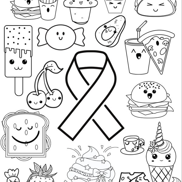 Kids Cancer Fight Coloring Page