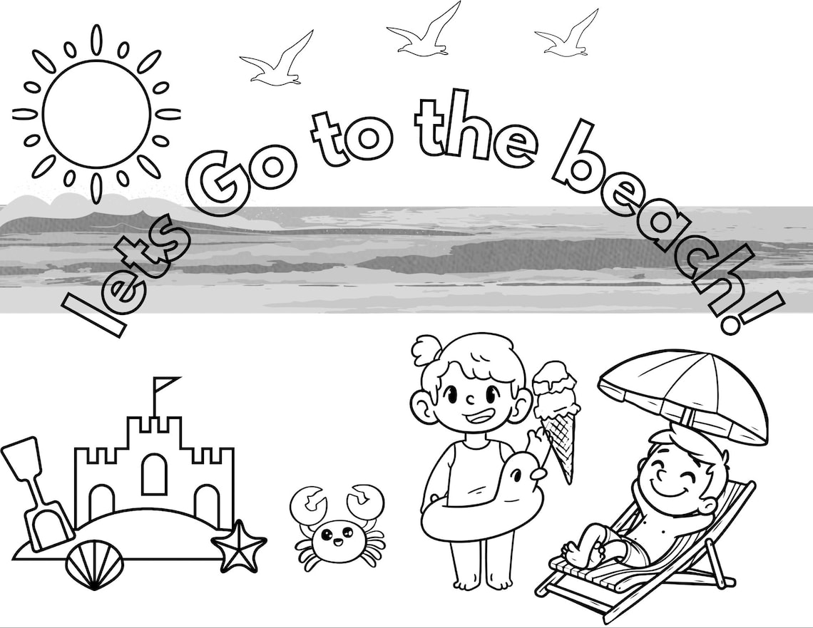 Schools Out for the Summer Coloring Pages (4) - Etsy