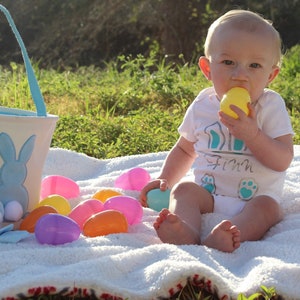 Personalized bunny rabbit onesie