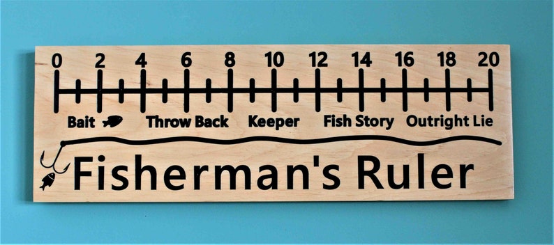 Download Fisherman's Ruler Sign | Etsy