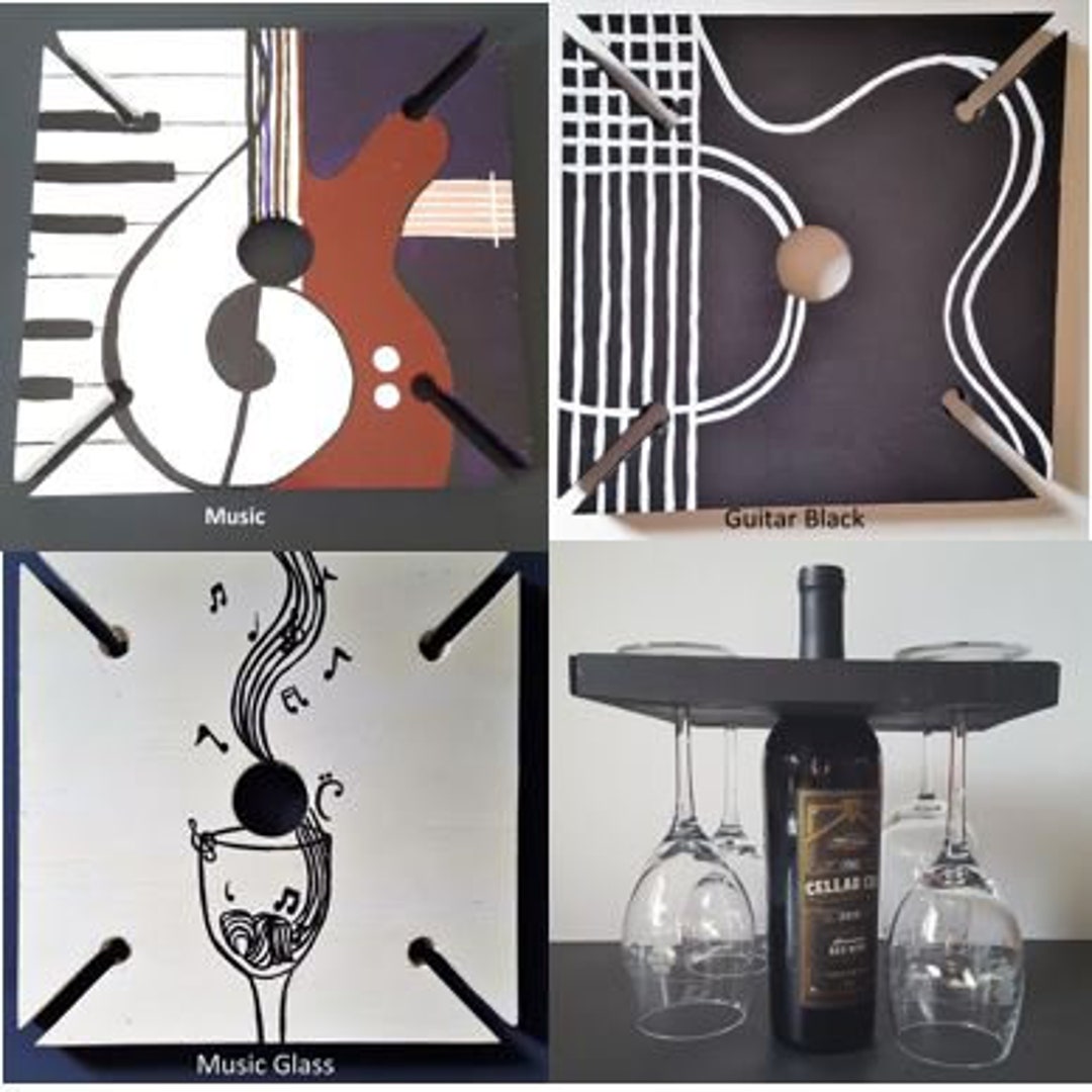 Wine Rack Music Music Wine Rack - Etsy