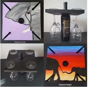 Elephant Wine Rack