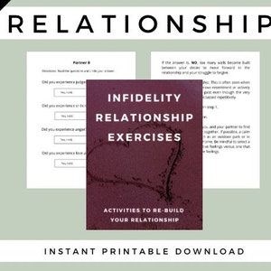Infidelity Relationship Exercises: Affair Recovery Workbook Helping Couples Improve Their Marriage And Build Trust