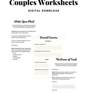 Couples Therapy Workbook PDF | Relationship Exercises, Communication ...