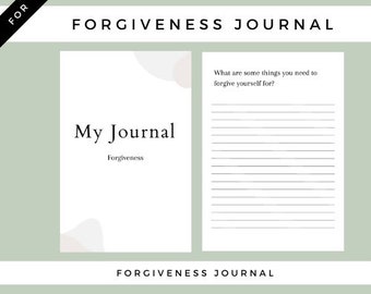 Journal For Forgiveness Helping You Release Tension, Find Acceptance, And Create Space For Healing: Mental Health Forgiveness Journal