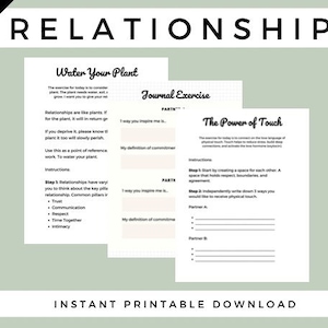 Couples Therapy 45 Page Workbook: Relationship Workbook Has Worksheets, Journal And Marriage Therapy Exercises To Improve The Relationship