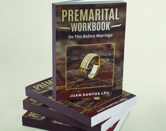 Pre-Marital Counseling Printable Workbook: 10 Days of Relationship Exercises With Couples Engagement Journal and Relationship Affirmations