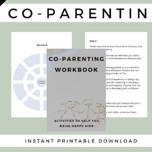 Cuaderno de trabajo de crianza compartida para padres divorciados o separados con mediación y comunicación efectiva para criar a sus hijos