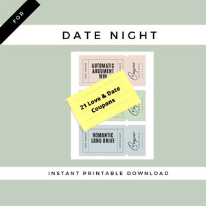 Date Love Gutscheine, die Sie für Verabredungen, Verabredungen, Verabredungen, Valentinstage oder romantische Verabredungen mit Ihrem Lebensgefährten verwenden können.