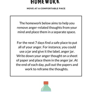 Anger Management Printable Workbook Adults: 14 Day Therapy Workbook ...