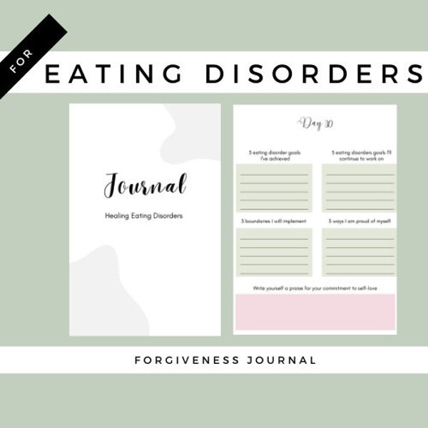 Eating Disorder Journal And Workbook Helping You Heal And Recover: Eating Disorder Recovery Worksheets To Improve Mental Health