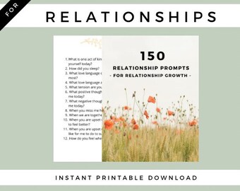 150 Relationship Questions for Couples PDF | Deep Conversation Starters to Build Connection & Improve Communication