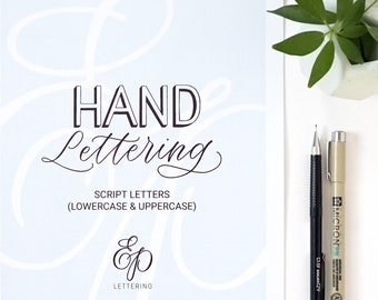 Hand Lettering - Script Letters (Lowercase & Uppercase) PDF