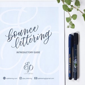Bounce Lettering - Anleitung PDF