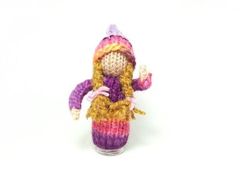 Knitted Doll Toy, Baby Toy, Baby Gift, Nursery, Baby Shower, Toddler Toy, Baby Doll, Girl