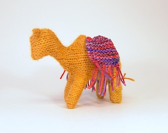 Knitted Camel Toy, handmade camel gift, gifts for kids, Baby Gift, Nursery decor, Baby Shower, Toddler Toy, Christmas gift