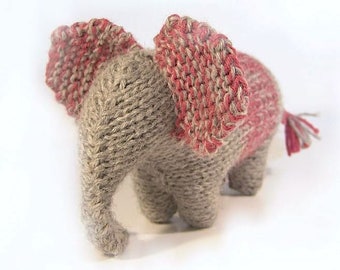 Knitted Elephant Toy, Jungle Animals, Baby Toy, Baby Gift, Nursery decor, gift for kids, Toddler Toy, Mother's Day gift