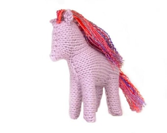 Knitted Horse Toy, Baby Toy, Baby Gift, Nursery, Baby Shower, Toddler Toy