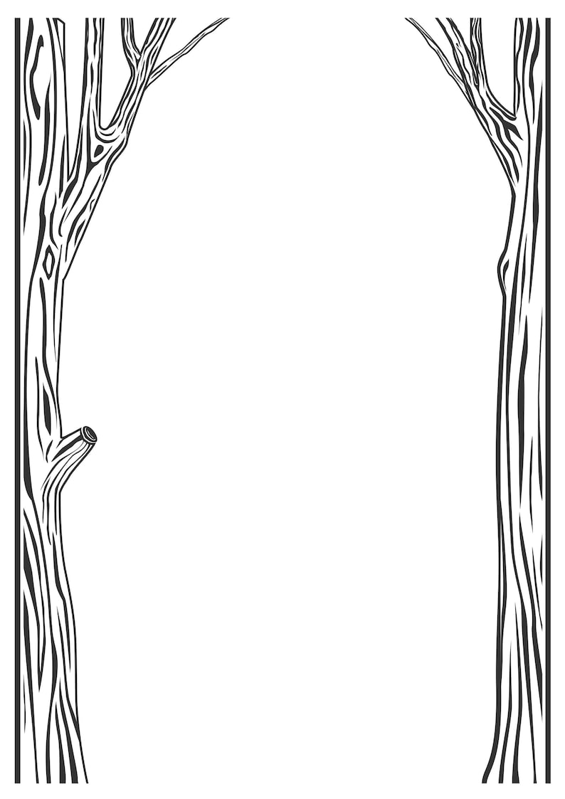 Tree Like Frame Arched Frame Made of Trees and Branches. Digital Files for Creativity ...
